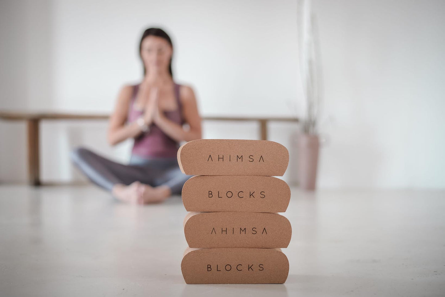 The Ahimsa Block, ergonomic yoga block