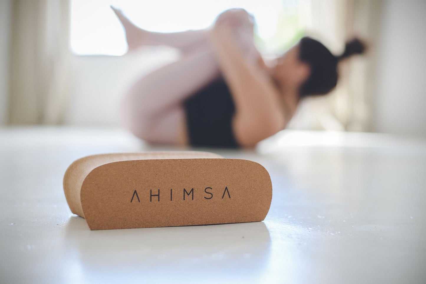 The Ahimsa Block, Ergonomic yoga block. 4 piece set.